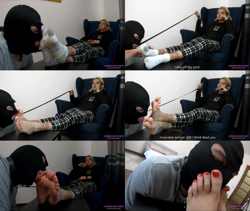 Licking Girls Feet: Karina - Uses Her Slave After University Karina 2021 HD