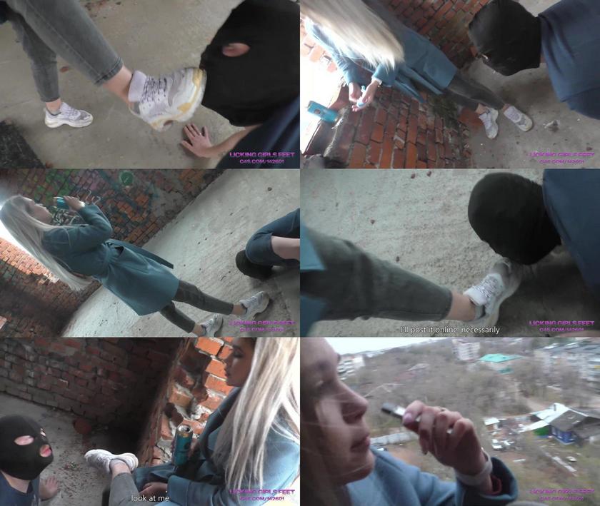 Licking Girls Feet: Nicole - Walk Through An Abandoned House - Humiliates Her Pathetic Loser Slave Nicole 2021 HD